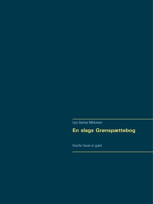 cover image of En slags Grønspættebog